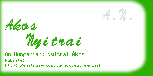 akos nyitrai business card